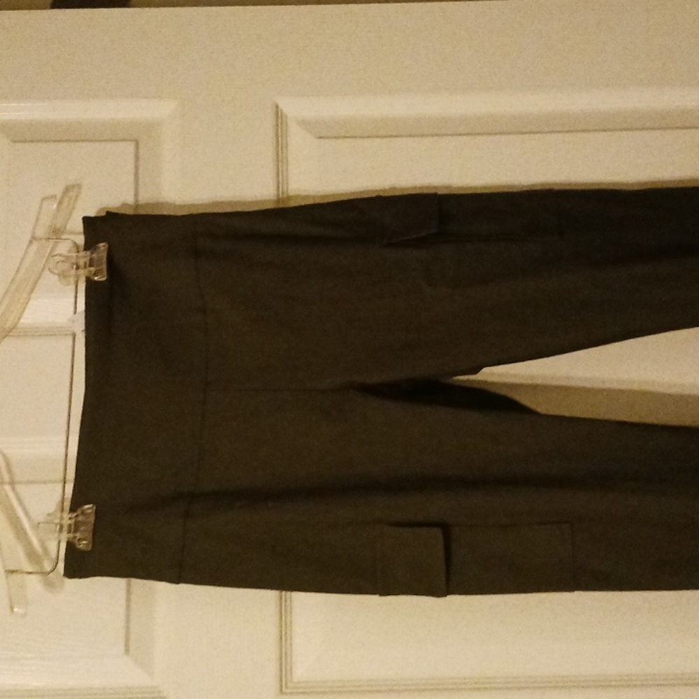 High waisted olive green pants - Picture 5 of 6